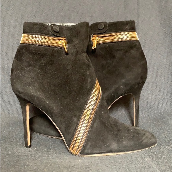 Brian Atwood Suede Wraparound Zipper Booties Boot - Picture 2 of 8